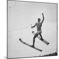 a Water Skier Performing in the National Water Skiing Championship-Ralph Morse-Mounted Photographic Print