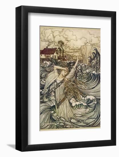 A Water Spirit-Arthur Rackham-Framed Photographic Print