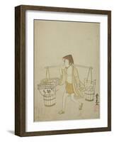 A Water Vendor, 1765-Suzuki Harunobu-Framed Giclee Print