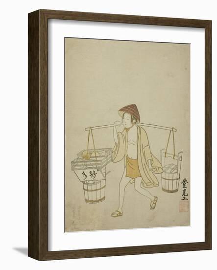 A Water Vendor, 1765-Suzuki Harunobu-Framed Giclee Print