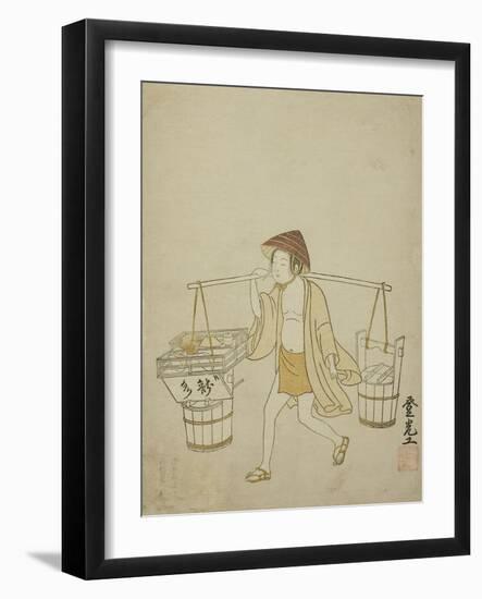 A Water Vendor, 1765-Suzuki Harunobu-Framed Giclee Print