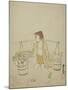 A Water Vendor, 1765-Suzuki Harunobu-Mounted Giclee Print