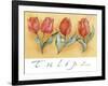 A Watercolor of Four Red Tulips-Maria Trad-Framed Giclee Print