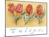 A Watercolor of Four Red Tulips-Maria Trad-Mounted Giclee Print