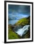 A Waterfall Cascading into the Vestmannasund, Oyrargjogv, Vagar Island, Faroe Islands, Denmark, Eur-Kimberley Coole-Framed Photographic Print