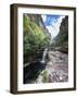 A Waterfall in a Gorge in Chapada Diamantina National Park-Alex Saberi-Framed Photographic Print