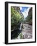 A Waterfall in a Gorge in Chapada Diamantina National Park-Alex Saberi-Framed Photographic Print