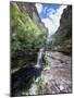A Waterfall in a Gorge in Chapada Diamantina National Park-Alex Saberi-Mounted Photographic Print