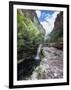 A Waterfall in a Gorge in Chapada Diamantina National Park-Alex Saberi-Framed Photographic Print