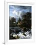 A Waterfall in a Rocky Landscape, 1660-70-Jacob van Ruisdael-Framed Giclee Print