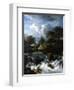 A Waterfall in a Rocky Landscape, 1660-70-Jacob van Ruisdael-Framed Giclee Print