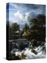 A Waterfall in a Rocky Landscape, 1660-70-Jacob van Ruisdael-Stretched Canvas