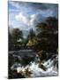 A Waterfall in a Rocky Landscape, 1660-70-Jacob van Ruisdael-Mounted Giclee Print