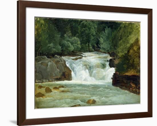 A Waterfall in Upper Bavaria, 1830-Christian Ernst Bernhard Morgenstern-Framed Giclee Print