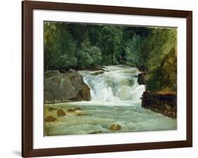 A Waterfall in Upper Bavaria, 1830-Christian Ernst Bernhard Morgenstern-Framed Giclee Print