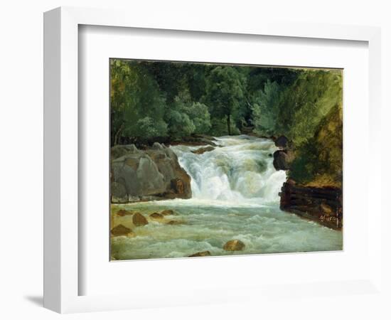 A Waterfall in Upper Bavaria, 1830-Christian Ernst Bernhard Morgenstern-Framed Giclee Print