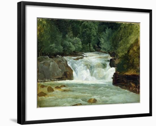 A Waterfall in Upper Bavaria, 1830-Christian Ernst Bernhard Morgenstern-Framed Giclee Print