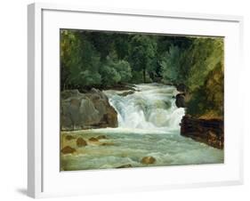 A Waterfall in Upper Bavaria, 1830-Christian Ernst Bernhard Morgenstern-Framed Giclee Print