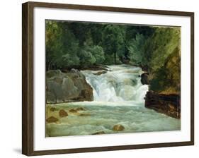 A Waterfall in Upper Bavaria, 1830-Christian Ernst Bernhard Morgenstern-Framed Giclee Print