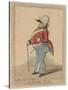 A Waterloo Hero! the Major Part of the Scotch Grays!, 1801-15-Robert Dighton the Younger-Stretched Canvas