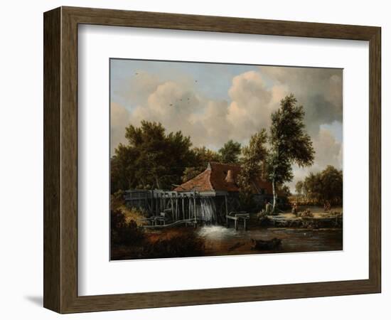 A Watermill, Ca 1665-Meindert Hobbema-Framed Giclee Print