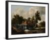 A Watermill, Ca 1665-Meindert Hobbema-Framed Giclee Print