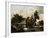 A Watermill-Meindert Hobbema-Framed Art Print