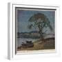 'A Waterside Village', c1921-Archibald Bertram Webb-Framed Giclee Print