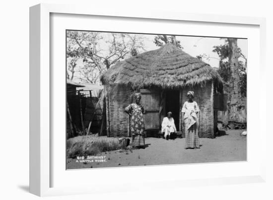 A Wattle House, Bathurst, Gambia, 20th Century-null-Framed Giclee Print