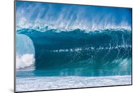 A wave at the famous Banzai Pipeline, North Shore, Oahu, Hawaii-Mark A Johnson-Mounted Photographic Print