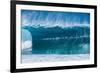 A wave at the famous Banzai Pipeline, North Shore, Oahu, Hawaii-Mark A Johnson-Framed Photographic Print