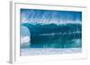 A wave at the famous Banzai Pipeline, North Shore, Oahu, Hawaii-Mark A Johnson-Framed Photographic Print