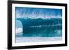 A wave at the famous Banzai Pipeline, North Shore, Oahu, Hawaii-Mark A Johnson-Framed Photographic Print