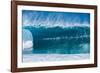 A wave at the famous Banzai Pipeline, North Shore, Oahu, Hawaii-Mark A Johnson-Framed Photographic Print