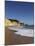 A Wave Breaks on Golden Sands Flanked by Steep Cliffs, Typical of the Atlantic Coastline Near Lagos-Stuart Forster-Mounted Photographic Print