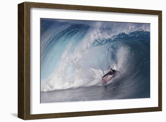 A Wave Player-Cheng Chang-Framed Giclee Print