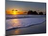 A Wave Rolls Up the Beach at Sunset at La Push, Washington, USA-Gary Luhm-Mounted Photographic Print