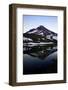 A Waxing Moon and South Sister Reflected in Camp Lake, Oregon Cascades-Bennett Barthelemy-Framed Photographic Print