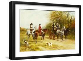 A Wayside Conversation-Heywood Hardy-Framed Premium Giclee Print