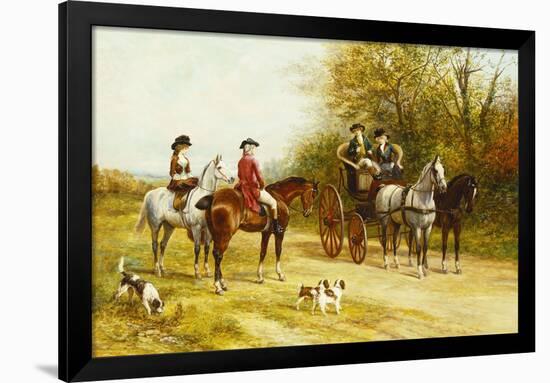 A Wayside Conversation-Heywood Hardy-Framed Giclee Print