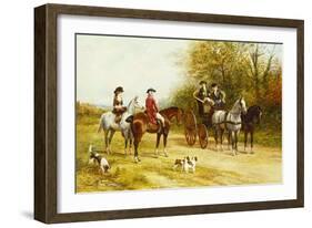 A Wayside Conversation-Heywood Hardy-Framed Giclee Print