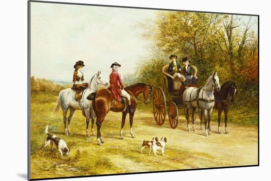 A Wayside Conversation-Heywood Hardy-Mounted Giclee Print