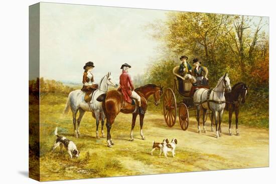 A Wayside Conversation-Heywood Hardy-Stretched Canvas