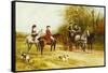 A Wayside Conversation-Heywood Hardy-Framed Stretched Canvas