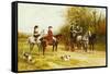 A Wayside Conversation-Heywood Hardy-Framed Stretched Canvas