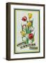 A Wealth in British Flowers, from the Series 'British Bulbs for Home Gardens'-Fawkes-Framed Giclee Print