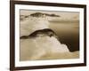 A Weddell Seal About to Dive at West Beach, Cape Evans, Antarctica, 1911-Herbert Ponting-Framed Photographic Print