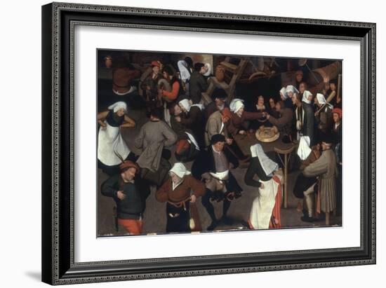 A Wedding Dance in an Interior-Pieter Bruegel the Elder-Framed Giclee Print