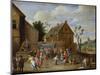 A Wedding Feast in a Courtyard of an Inn-Jan van Kessel the Elder-Mounted Giclee Print