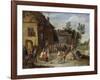 A Wedding Feast in the Courtyard of a Village Inn-Jan van Kessel-Framed Giclee Print